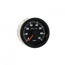 Cuentarrevoluciones VDO 7000 RPM Diámetro 80 Fondo Negro 4 / 6 / 8 Cilindros Diesel / Gasolina