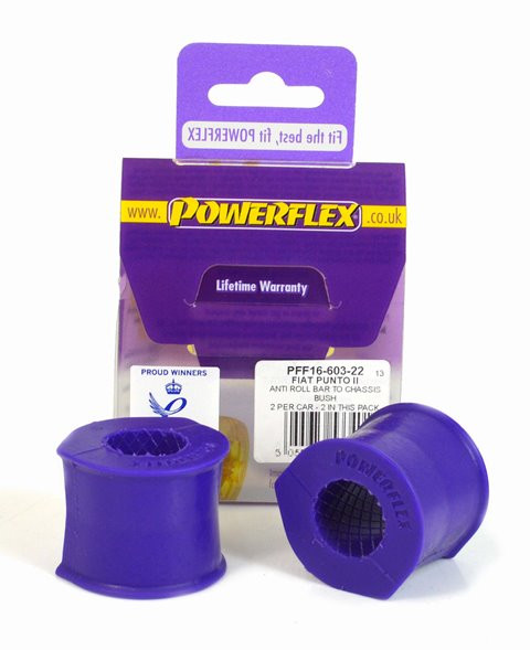Silentblock Powerflex Barra Estabilizadora Delantera al Chasis 22mm Fiat Punto MK2 (1999 - 2005)Array