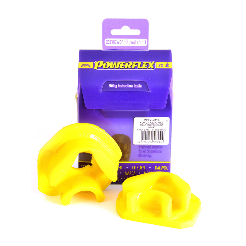 Silent Bloc Powerflex Suporte do motor traseiro Honda Civic Mk7, incluindo Type-R (2001-2005)Array