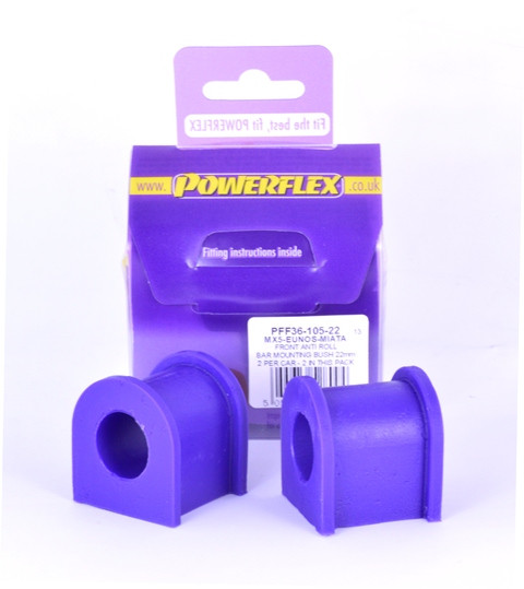 Silentblock Powerflex Barra Estabilizadora Delantera 22mm Mazda MX-5, Miata Mk2 NB (1998-2005)Array