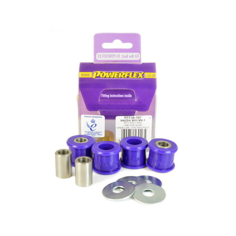 Silent Bloc Powerflex Articulação da Rolação da Barra Estabilizadora Traseira Mazda MX-5, Miata Mk1 NA (1989-1998)Array