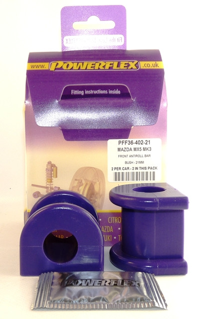 Silent Bloc Powerflex Barra de Rolagem Dianteira 21 mm Mazda MX-5, Miata Mk3 NC (2005-2015)Array