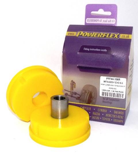 Silent Bloc Powerflex Torcedor do Motor Dianteiro Inferior (gama de estrada) Mitsubishi Lancer Evolution 10 CZ4A (10/07-)Array