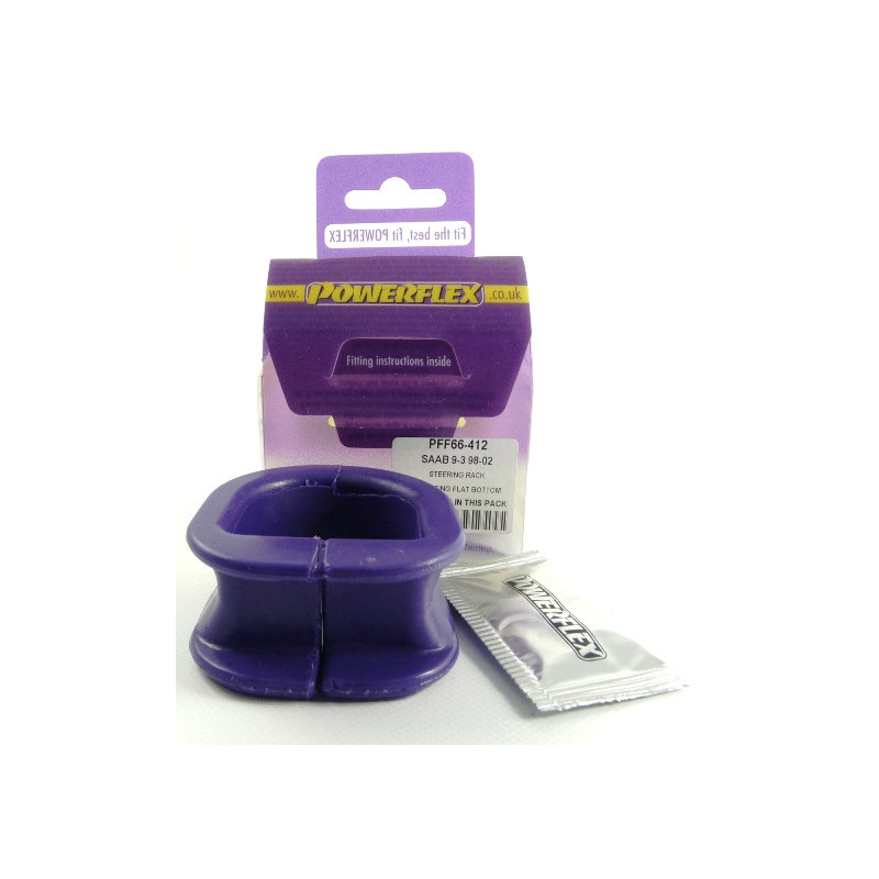 Silent Bloc Powerflex Direção Base Plana Saab 9-3 (1998-2002)Array