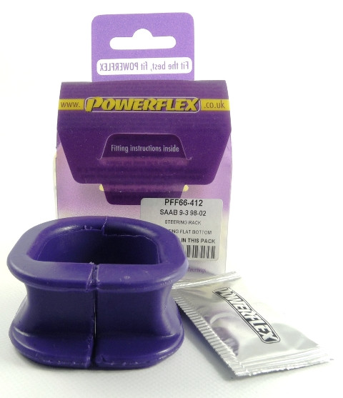 Silent Bloc Powerflex Direção Base Plana Saab 9-3 (1998-2002)Array