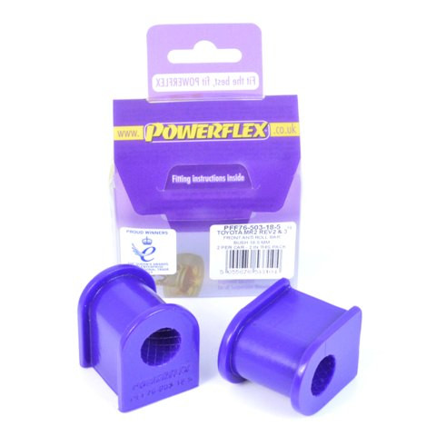 Silentblock Powerflex Barra Estabilizadora Delantera 18.5mm Toyota MR2 SW20 REV 2 a 5 (1991 - 1999)Array