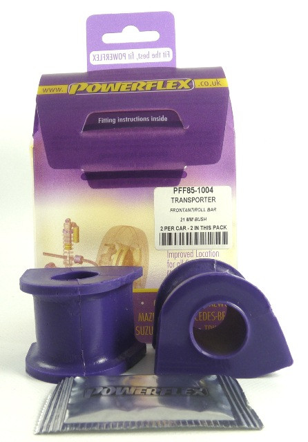 Silentblock Powerflex Barra Estabilizadora Delantera al Chasis 21mm Transporter Modelos T25/T3 Tipo 2 tds modelos (79-92)Array