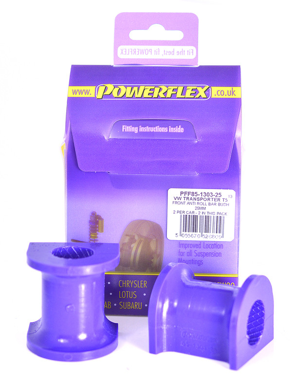 Silent Bloc Powerflex Barra de Rolagem Dianteira 25 mm Volkswagen T5 Transporter, incluindo 4Motion (2003-2015)Array