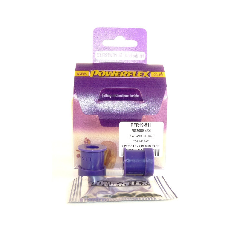 Silent Bloc Powerflex Barra de Rolagem Traseira com Braço Ford Escort MK5,6 RS2000 4X4 1992-96Array