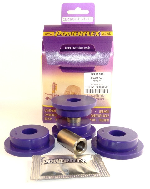 Silent Bloc Powerflex Diferencial Traseiro Ford Escort MK5,6 RS2000 4X4 1992-96Array
