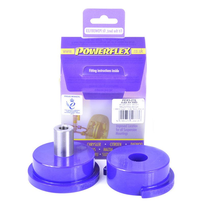 Silent Bloc Powerflex dianteiro do diferencial traseiro Audi A4, incluindo Avant Quattro (4WD)Array