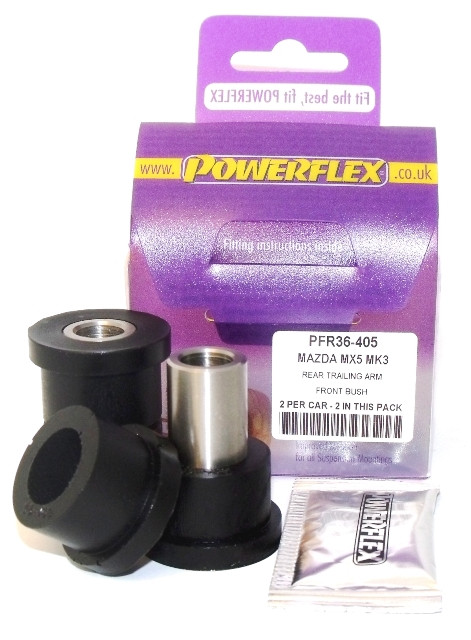 Silent Bloc Powerflex Antebraço de Suspensão Traseiro Mazda MX-5, Miata Mk3 NC (2005-2015)Array