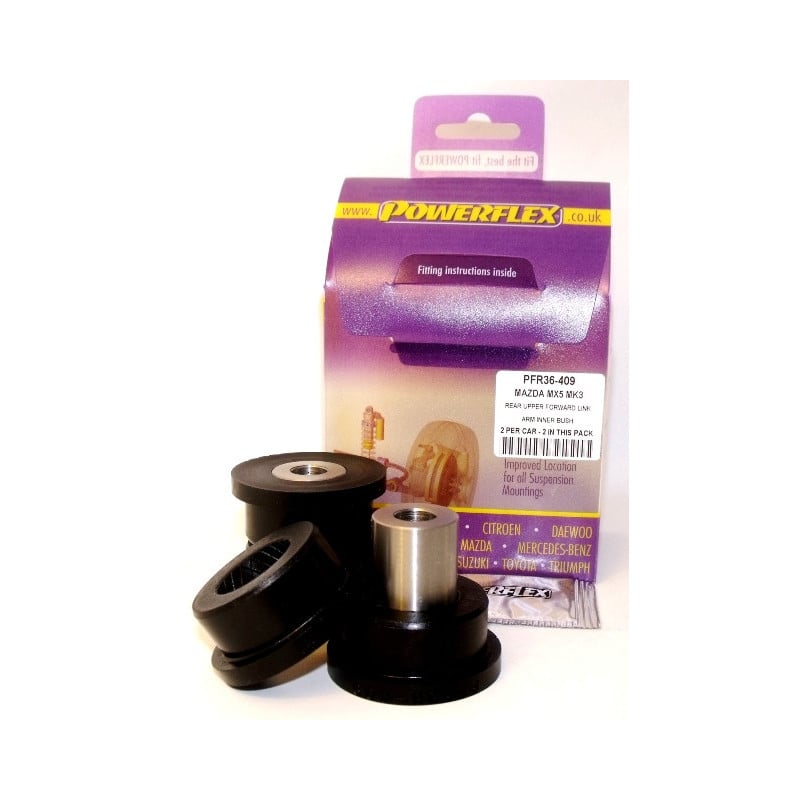 Silent Bloc Powerflex Interno Ligação Dianteira Antebraço Traseiro Mazda MX-5, Miata Mk3 NC (2005-2015)Array