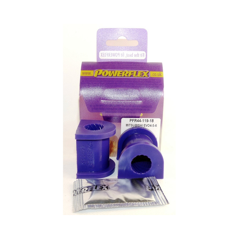 Silent Bloc Powerflex Barra de Rolagem Traseira 18 mm Mitsubishi Lancer Evolution 4, 5 e 6 RS/GSRArray