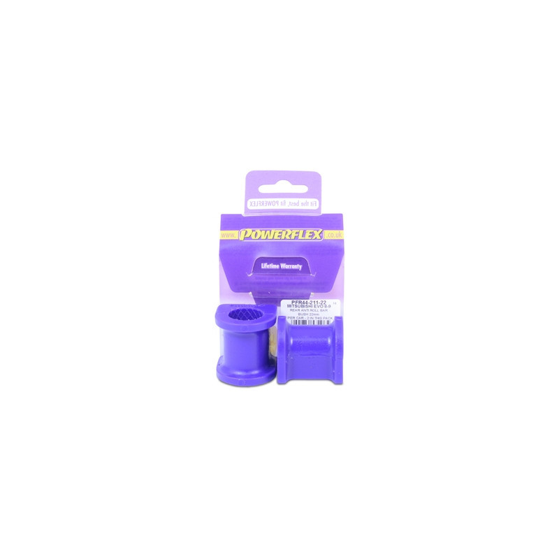 Silent Bloc Powerflex Barra de Rolagem Traseira 22 mm Mitsubishi Lancer Evolution 7, 8 e 9Array