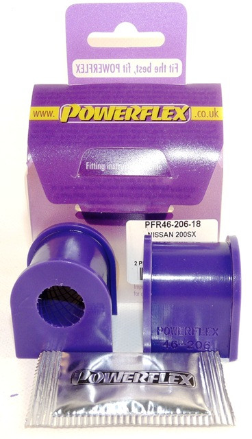 Silentblock Powerflex Barra Estabilizadora Trasera 18mm Nissan 200SX - S13, S14, S14A & S15Array