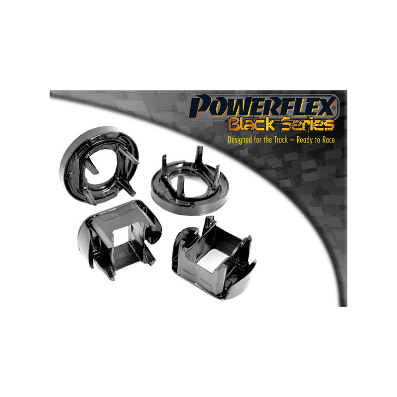 Silent Bloc Powerflex com inserção preta para suporte traseiro BMW E81, E82, E87 e E88 Série 1 (2004-2013)Array