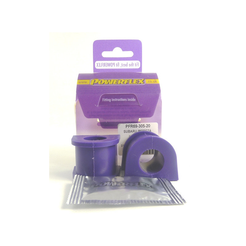 Silent Bloc Powerflex Barra de Rolagem Traseira no Chassis 20 mm Subaru Impreza Turbo, WRX & STi GD,GG (2000 - 2007)Array
