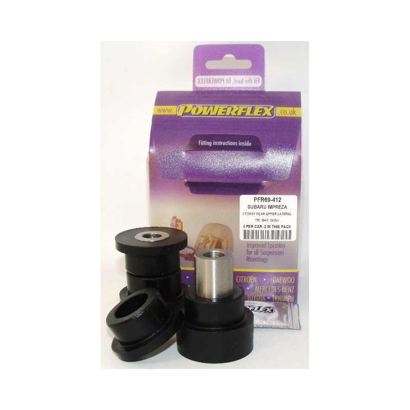 Silent Bloc Powerflex Exterior Tirante Superior Lateral Trem Subaru Legacy BE, BH (1998 - 2003)Array