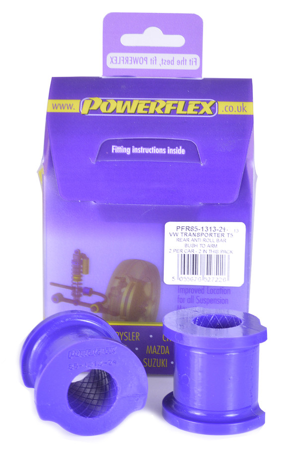 Silentblock Powerflex Barra Estabilizadora Trasera al Brazo 22mm Volkswagen T5 Transporter incl 4Motion (2003-2015)Array
