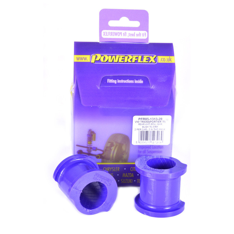 Silent Bloc Powerflex Barra de Rolagem Traseira em Braço 28 mm Volkswagen T5 Transporter, incluindo 4Motion (2003-2015)Array