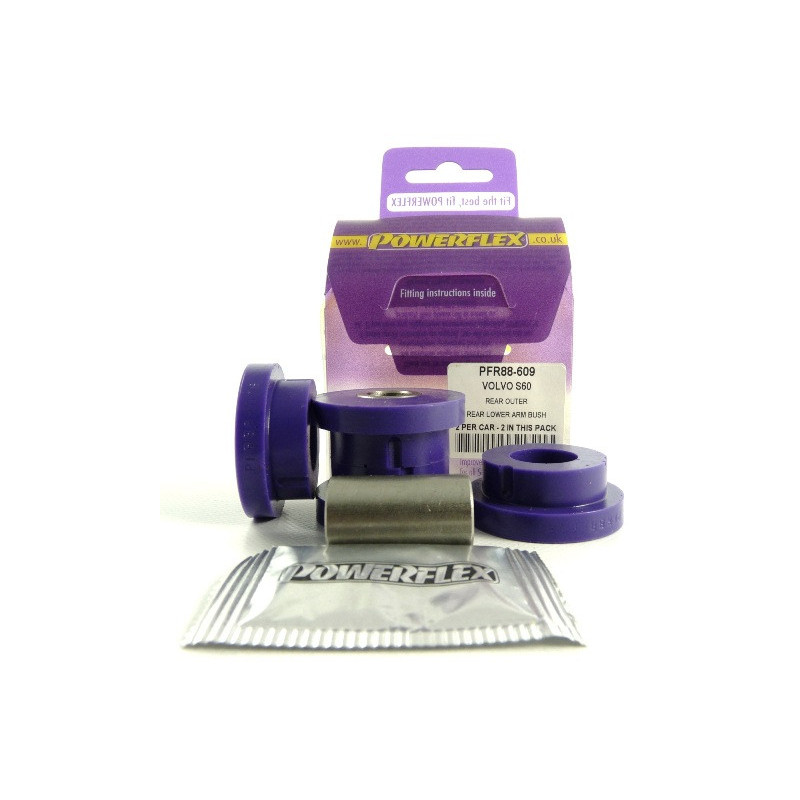 Silent Bloc Powerflex Exterior Traseiro Braço Inferior Traseiro Volvo S60 (2001-2009), V70-Mk2, S80-Mk1 (2000-2007)Array