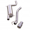 Escape Inoxcar Silencioso Trasero 1X80 FORD FOCUS 1° serie 1.8 16V (115CV) 1999-2004 diám 50
