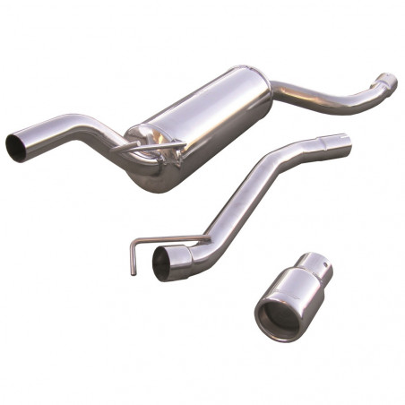Escape Inoxcar Silencioso Trasero 1X80 FORD FOCUS 1° serie 1.8 TDCi (100CV) 1999-2004 diám 55