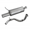 Escape Inoxcar Silencioso Trasero 1X80 VOLKSWAGEN GOLF 4 1.8 20V (125CV) 1997-2003 diám 50