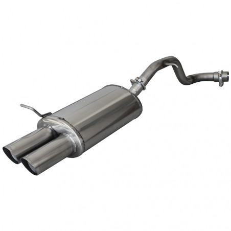Escape Inoxcar Silencioso Trasero 2X76 RACING VOLKSWAGEN GOLF 4 1.9 TDI (110CV) 1997-2002 diám 55