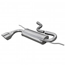 SEAT LEON II (Tipo 1P) 1.4 Tsi (125hp) depois de 2010 Inoxcar Silent Rear Exhaust 2X80 RACING