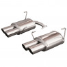 Escape Inoxcar Silencioso Trasero 2X90 RACING derecha+izquierda SUBARU IMPREZA 4WD 2.5T WRX STi 10MY (300CV) 2010-2013 diám 70