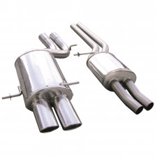 Escape Inoxcar Tubo Central con Silencioso 2X90X70 AUDI A4 (Tipo B5) RS4 2.7 BITURBO (380CV) 1998-2001