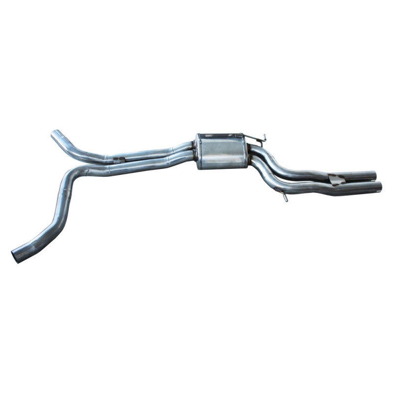 Sistema de escape AUDI A6 (Tipo 4G) QUATTRO RS6 4.0T (560 CV) com silenciador AUDI A6 (Tipo 4G) QUATTRO RS6 4.0T (560 CV) depoisArray