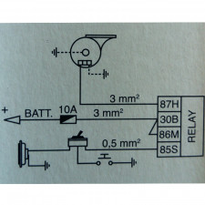 Claxon electromagnético Bratex 12V