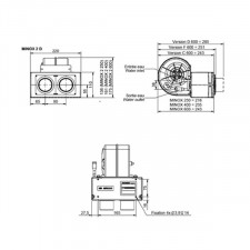 Pack Calefacción Siroco Minox 12/24V 150W kit completo