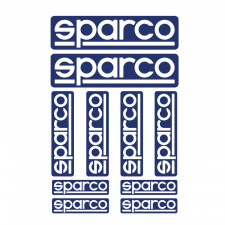 Hoja 10 Pegatinas Sparco