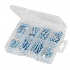 Juego de tuercas y tornillos con cabeza hexagonal