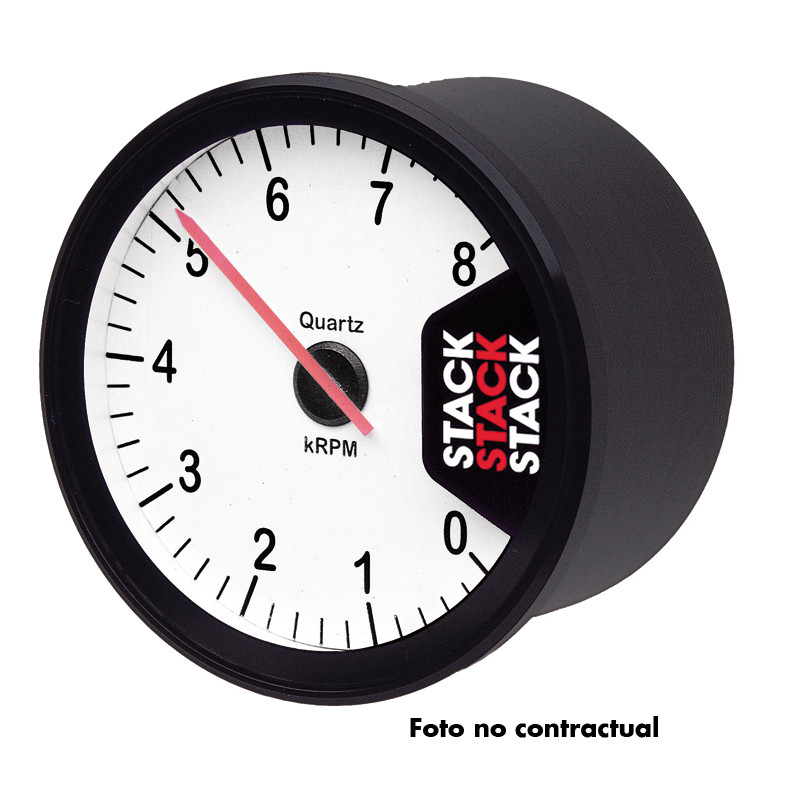 Cuentarrevoluciones Stack Clubman 0-10000 Diámetro 80mm BlancoArray