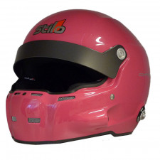 Casco Stilo ST5 R Fibra Hans + Intercom SA15 rosa