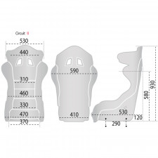 Asiento baquet Sparco Circuit II QRT FIA
