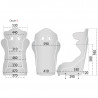 Asiento baquet Sparco Circuit II QRT FIA