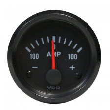 Amperímetro 100A VDO VISION Fondo Negro Diámetro 52mm