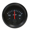 Amperímetro 100A VDO VISION Fundo preto 52 mm de diâmetro