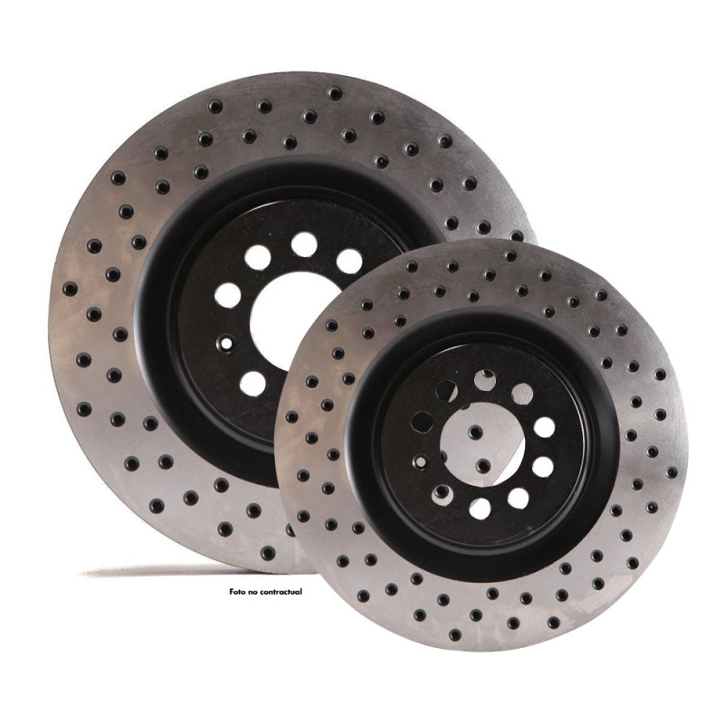 Discos de travão ventilados Tarox dianteiros D95 com furos Opel Corsa B 1.6 GSi 16V 109hp 1993/03-2000/09Array