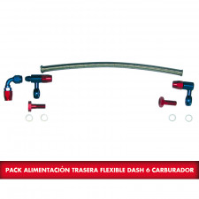 Pack de alimentación para carburador (conexión trasera) Tuberia flexible Dash 6