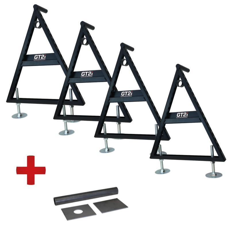Borriquetas GT2i Race ajustables X4 + kit Montaje Array
