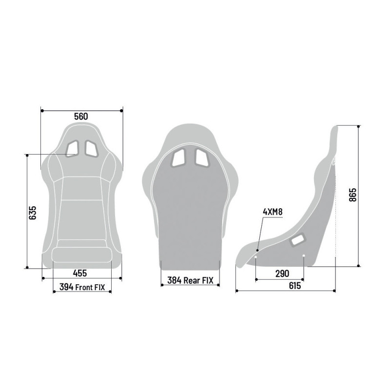 Asiento baquet Sparco REV QRTArray