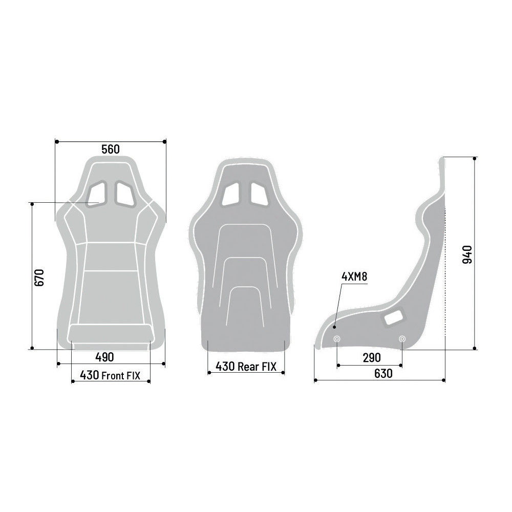 Asiento Baquet Sparco QRT-CArray