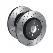 Discos de travão ventilados Tarox dianteiros SJ perfurados e estriados Mercedes-Benz Sprinter 3,5-T Truck 315 CDI 150hp 2006-200